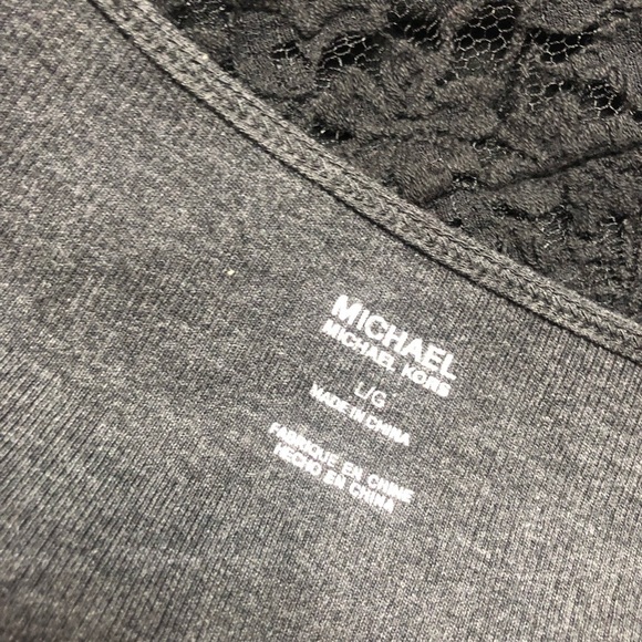 ⚫️ MICHAEL KORS SEQUENCE GRAY TOP LARGE​​ - Picture 6 of 6